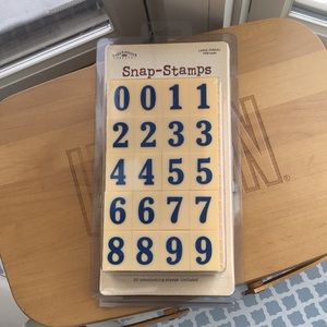 Karen foster design snap stamps large formal numbers -New